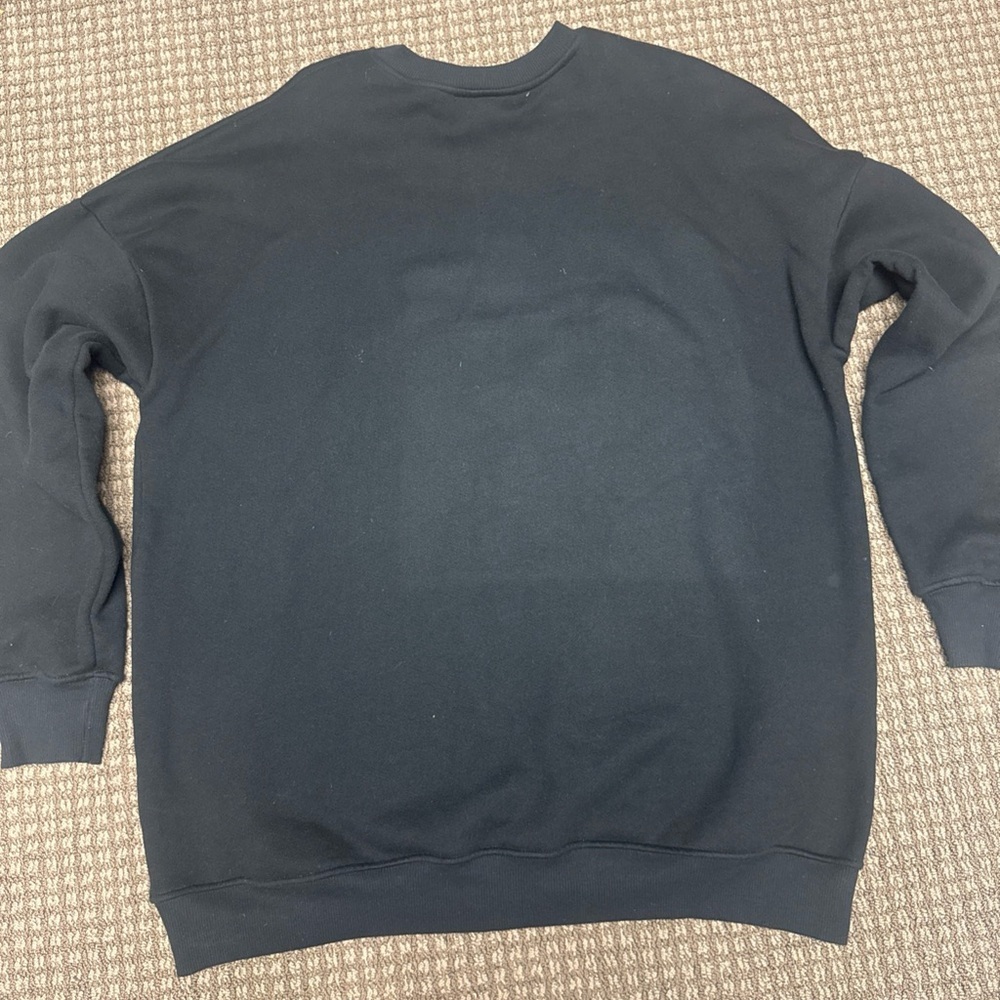 Good  American Icon Black Bejeweled Crewneck Sweater Sz 3 - Picture 2 of 7
